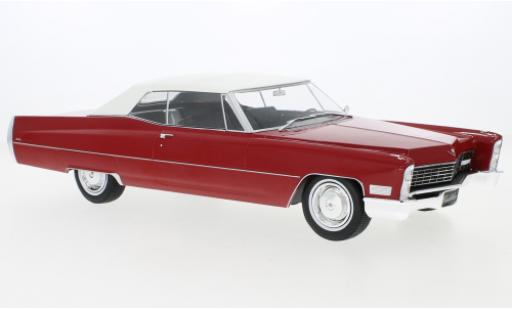 Cadillac Deville 1/18 KK Scale DeVille Cabriolet rot/weiss 1967 1:18 diecast model cars