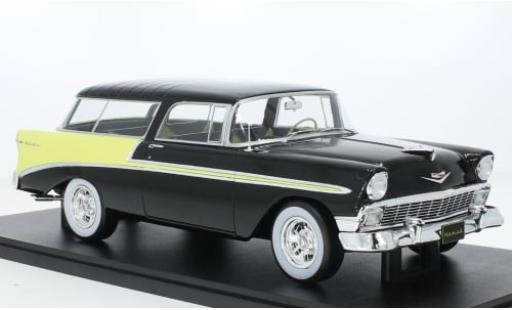 Chevrolet Bel Air 1/18 KK Scale Nomad Custom schwarz/gelb 1956 1:18 diecast model cars