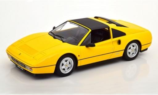 Ferrari 328 1/18 KK Scale GTS yellow 1985 Targadach détachable diecast model cars