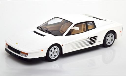 Ferrari Testarossa 1/18 KK Scale white 1984 Monospecchio US-Version diecast model cars