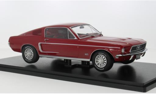Diecast model cars Ford Mustang 1/18 KK Scale GT Fastback rot 1968 1:18 Ford Mustang 1/18 KK Scale GT Fastback rot 1968 1:18 diecast model cars