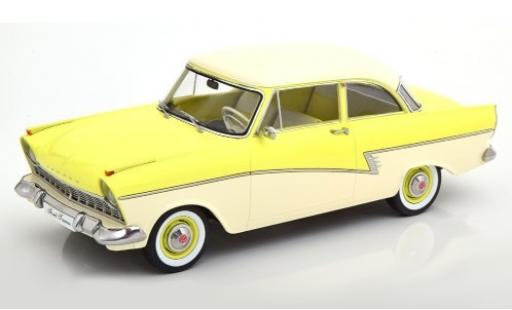 Diecast model cars Ford Taunus 1/18 KK Scale 17M (P2) yellow/white 1957 Ford Taunus 1/18 KK Scale 17M (P2) yellow/white 1957 diecast model cars