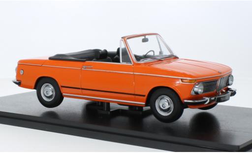 Bmw 1600 1/18 KK Scale -2 cabriolet orange 1968 diecast model cars