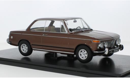 Bmw 2000 1/18 KK Scale ti Diana metallise brun 1970 diecast model cars