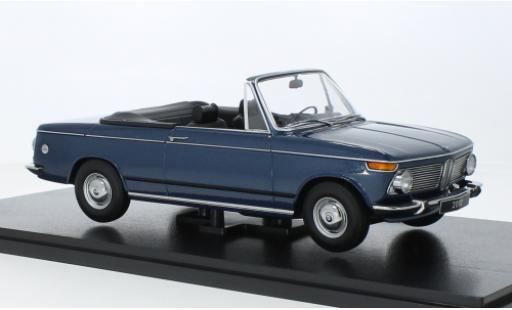 Bmw 2002 1/18 KK Scale cabriolet metallise blue foncé 1968 diecast model cars