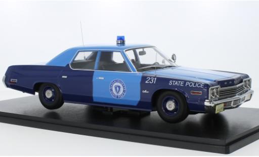 Diecast model cars Dodge Monaco 1/18 KK Scale Massachusetts State Police 1974 Dodge Monaco 1/18 KK Scale Massachusetts State Police 1974 diecast model cars