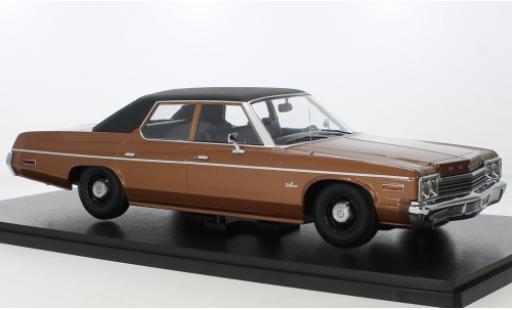 Diecast model cars Dodge Monaco 1/18 KK Scale metallise brown/black 1974 Dodge Monaco 1/18 KK Scale metallise brown/black 1974 diecast model cars
