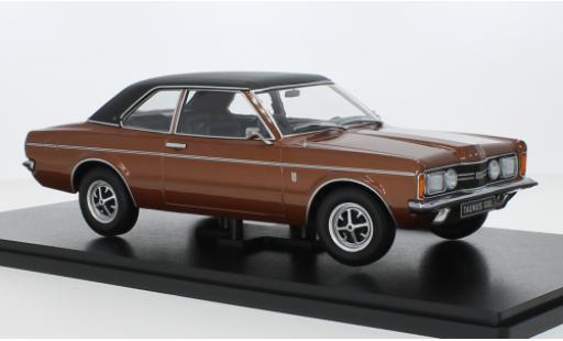 Diecast model cars Ford Taunus 1/18 KK Scale 2000 GXL (TC1) metallise brun/matte-black 1971 Ford Taunus 1/18 KK Scale 2000 GXL (TC1) metallise brun/matte-black 1971 diecast model cars