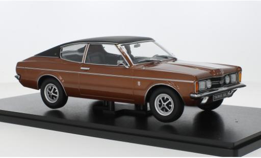 Diecast model cars Ford Taunus 1/18 KK Scale (TC I) GXL Coupe metallise brun/black 1971 Ford Taunus 1/18 KK Scale (TC I) GXL Coupe metallise brun/black 1971 diecast model cars