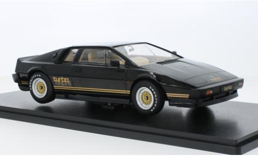 Lotus Esprit 1/18 KK Scale Turbo black/doré RHD 1981 diecast model cars