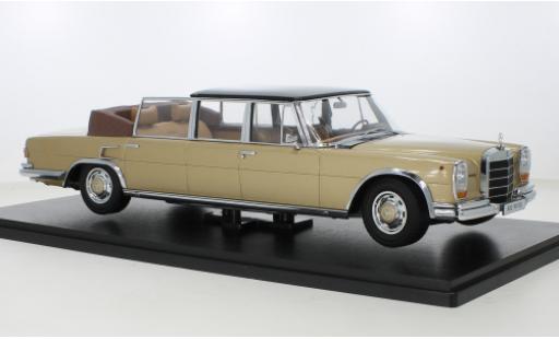 Diecast model cars Mercedes 600 1/18 KK Scale (W100) Landaulet metallise beige/black 1964 Mercedes 600 1/18 KK Scale (W100) Landaulet metallise beige/black 1964 diecast model cars