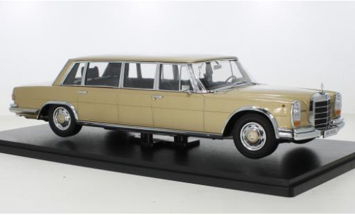 Diecast model cars Mercedes 600 1/18 KK Scale (W100) Pullman metallise beige 1964 Mercedes 600 1/18 KK Scale (W100) Pullman metallise beige 1964 diecast model cars