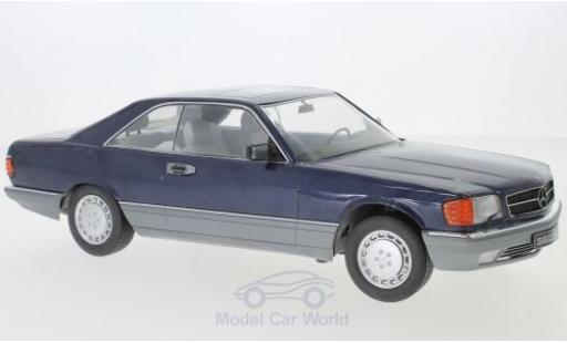 Diecast model cars Mercedes 560 1/18 KK Scale SEC (C126) metallic blue Mercedes 560 1/18 KK Scale SEC (C126) metallic blue diecast model cars