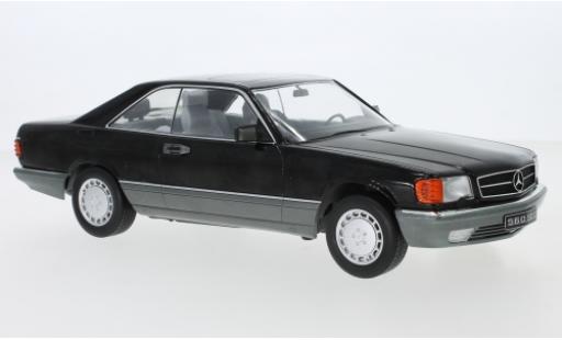 Mercedes 560 1/18 KK Scale SEC (C126) black 1985 diecast model cars