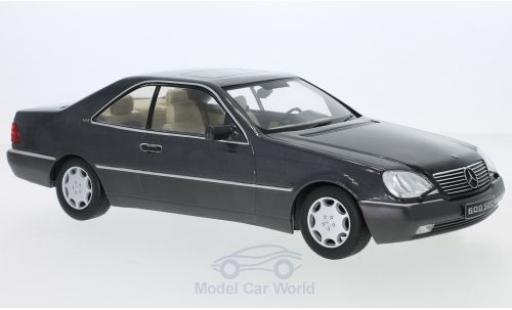 Diecast model cars Mercedes 600 1/18 KK Scale SEC (C140) metallic anthrazit 1992 Mercedes 600 1/18 KK Scale SEC (C140) metallic anthrazit 1992 diecast model cars