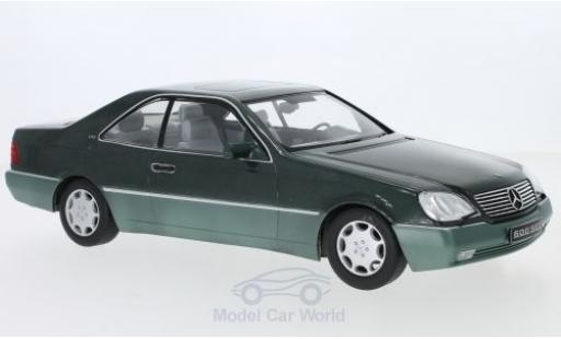 Diecast model cars Mercedes 600 1/18 KK Scale SEC (C140) metallic green 1992 Mercedes 600 1/18 KK Scale SEC (C140) metallic green 1992 diecast model cars