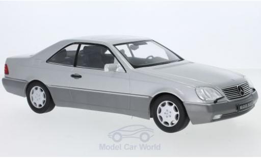 Diecast model cars Mercedes 600 1/18 KK Scale SEC (C140) grey 1992 Mercedes 600 1/18 KK Scale SEC (C140) grey 1992 diecast model cars