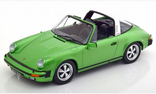 Porsche 930 Targa 1/18 KK Scale 911 Carrera 3.0 Targa metallic green 1977 diecast model cars