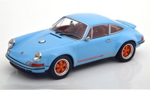 Porsche 911 1/18 KK Scale Singer blue/Dekor diecast model cars
