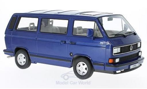 Volkswagen Bulli 1/18 KK Scale T3 Multivan metallic blue 1992 diecast model cars