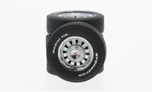 Ford Mustang 1/18 KK Scale Zubehör Speichenräder chrom/schwarz 1:18 diecast model cars