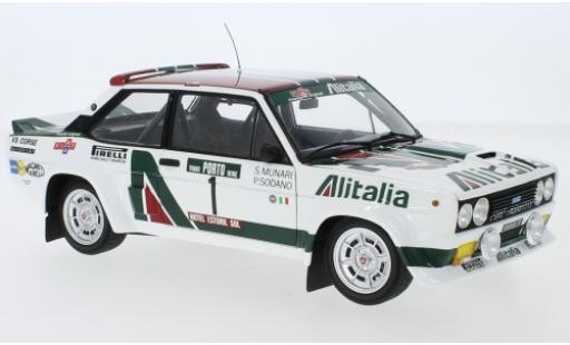 Diecast model cars Fiat 131 1/18 Kyosho Abarth No.1 Alitalia Alitalia Rallye WM Rally Portugal 1978 S.Munari/P.Sodano Fiat 131 1/18 Kyosho Abarth No.1 Alitalia Alitalia Rallye WM Rally Portugal 1978 S.Munari/P.Sodano diecast model cars