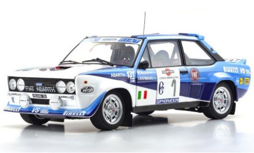 Diecast model cars Fiat 131 1/18 Kyosho Abarth No.1 Rally Costa Smeralda 1981 M.Alen/I.Kivimäki Fiat 131 1/18 Kyosho Abarth No.1 Rally Costa Smeralda 1981 M.Alen/I.Kivimäki diecast model cars
