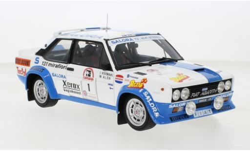 Diecast model cars Fiat 131 1/18 Kyosho Abarth No.1 Rallye WM Rallye Finnland 1980 Fiat 131 1/18 Kyosho Abarth No.1 Rallye WM Rallye Finnland 1980 diecast model cars
