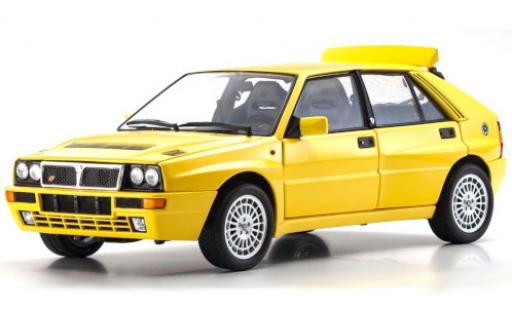 Lancia Delta 1/18 Kyosho HF Integrale yellow diecast model cars