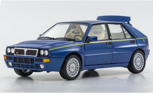 Lancia Delta 1/18 Kyosho HF Integrale metallic blue/yellow diecast model cars