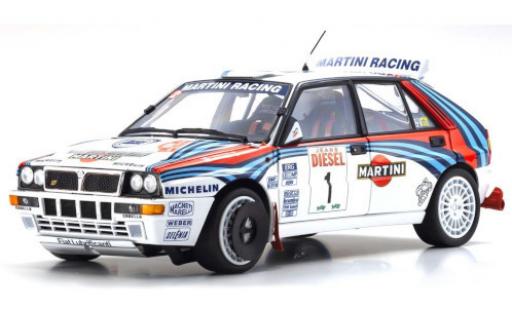 Lancia Delta 1/18 Kyosho HF Integrale No.1 Martini Racing Martini Rallye WM Rallye San Remo 1992 J.Kankkunen/J.Piironen diecast model cars