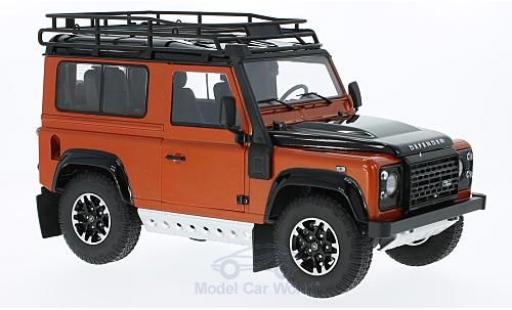 Diecast model cars Land Rover Defender 1/18 Kyosho 90 Adventure metallic orange/black Land Rover Defender 1/18 Kyosho 90 Adventure metallic orange/black diecast model cars