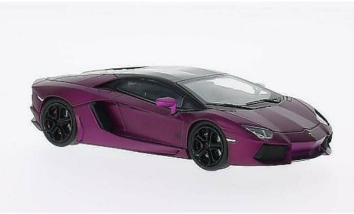 Lamborghini Aventador LP700-4 1/43 Welly matt-purple/black diecast model cars
