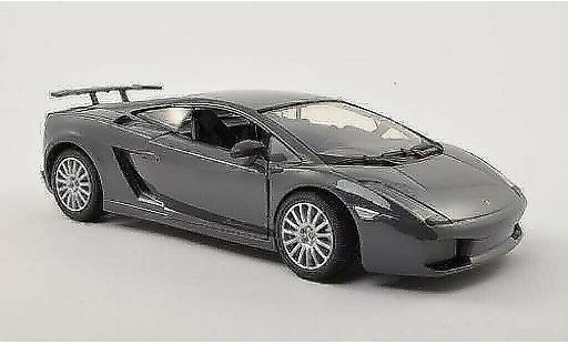 Lamborghini Gallardo Superleggera 1/24 Motormax grey/black diecast model cars