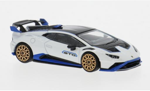 Lamborghini Huracan 1/64 Mini GT STO weiss/blau 1:64 diecast model cars