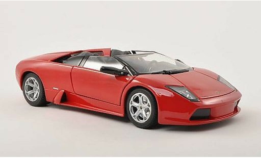 Lamborghini Murcielago Roadster 1/18 Burago red hood open diecast model cars