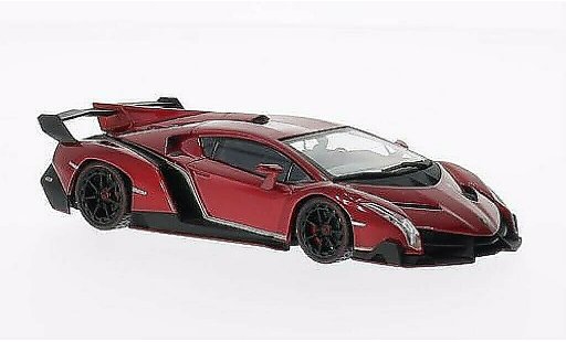 Lamborghini Veneno Coupe 1/43 Kyosho red with rotem Dekorstripes diecast model cars