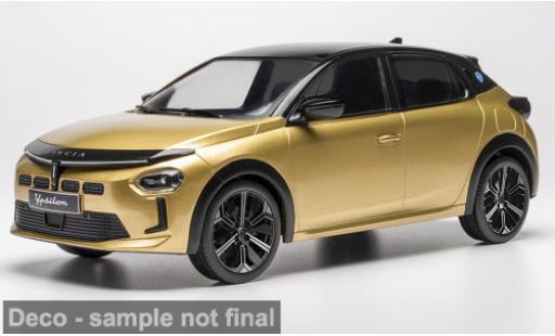Diecast model cars Lancia Ypsilon Base yellow/black 2025 1/18 IXO