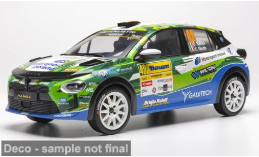 Diecast model cars Lancia Ypsilon HF Rally Rally4 Barum 2025 #40 C.Rahill/C.Smith 1/18 IXO