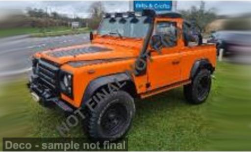 Land Rover Defender 1/18 Solido 90 orange 1:18 diecast model cars