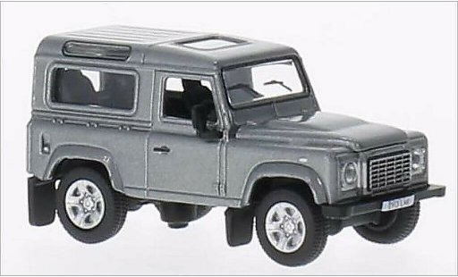 Land Rover Defender 90 1/76 Oxford Station Wagon metallic grey RHD 2013 diecast model cars