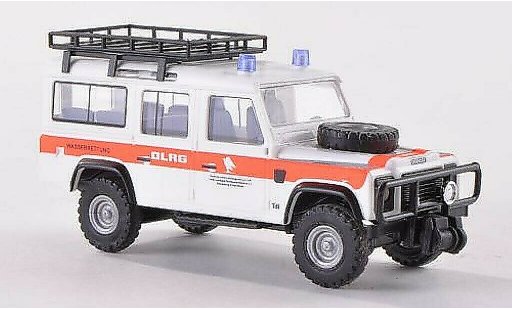 Land Rover Defender Base 1/87 Busch mit roofgepacktrager DLRG 1983 diecast model cars