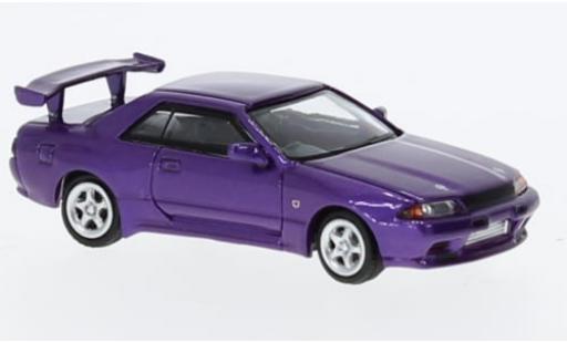 Nissan Skyline 1/87 Lang Feng Model GT-R (R32) metallise violett 1:87 diecast model cars