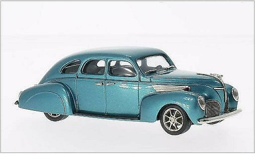 Lincoln Zephyr 4-Door 1/43 Brooklin metallic turquoise 1938 diecast model cars