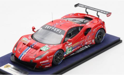 Ferrari 488 1/18 Look Smart GTE EVO No.82 Risi Competizione 24h Le Mans 2020 S.Bourdais/J.Gounon/O.Pla diecast model cars