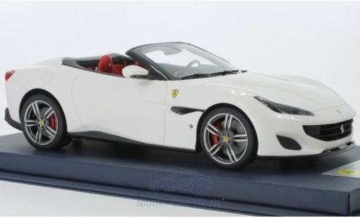Diecast model cars Ferrari Portofino 1/18 Look Smart metallic white 2018 Ferrari Portofino 1/18 Look Smart metallic white 2018 diecast model cars