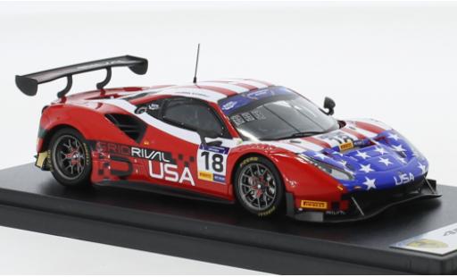 Diecast model cars Ferrari 488 1/43 Look Smart GT3 No.18 Team USA FIA Motorsport Games GT Cup Vallelunga 2019 Ferrari 488 1/43 Look Smart GT3 No.18 Team USA FIA Motorsport Games GT Cup Vallelunga 2019 diecast model cars