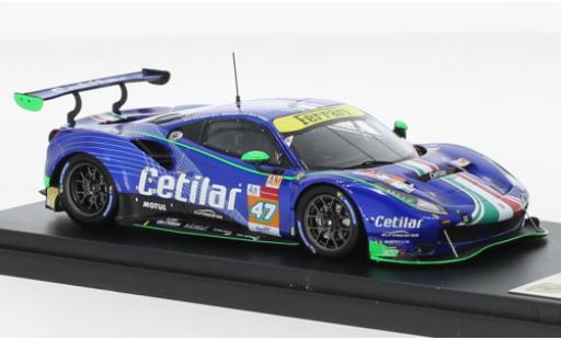 Ferrari 488 1/43 Look Smart GTE EVO No.47 Cetilar Racing 24h Le Mans 2021 diecast model cars