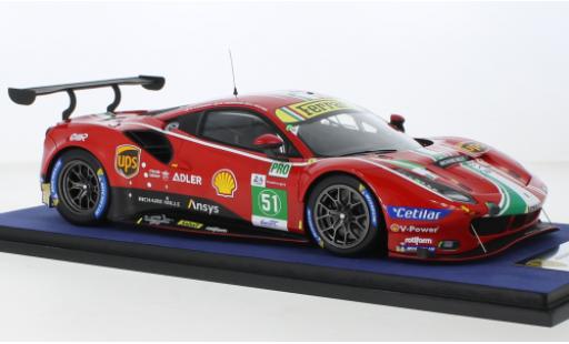 Ferrari 488 1/18 Look Smart GTE EVO No.51 AF Corse 24h Le Mans 2021 diecast model cars