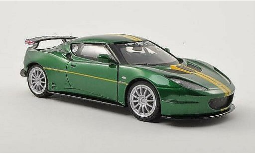 Lotus Evora GT4 1/24 Motormax green/yellow diecast model cars